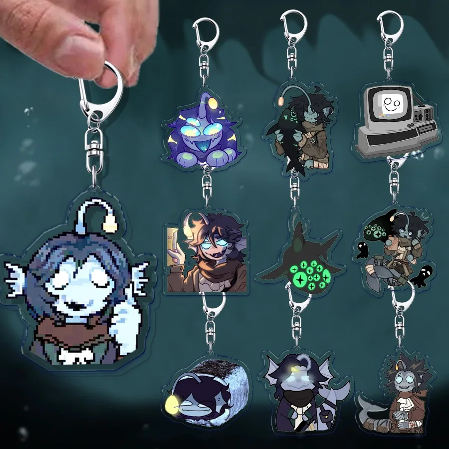 Druck Horror Spiel Schlüsselanhänger Zubehör Tasche Charms Sebastian Trost Gamer Cartoon Schlüsselanhänger Schmuck Fans Freunde Geschenk