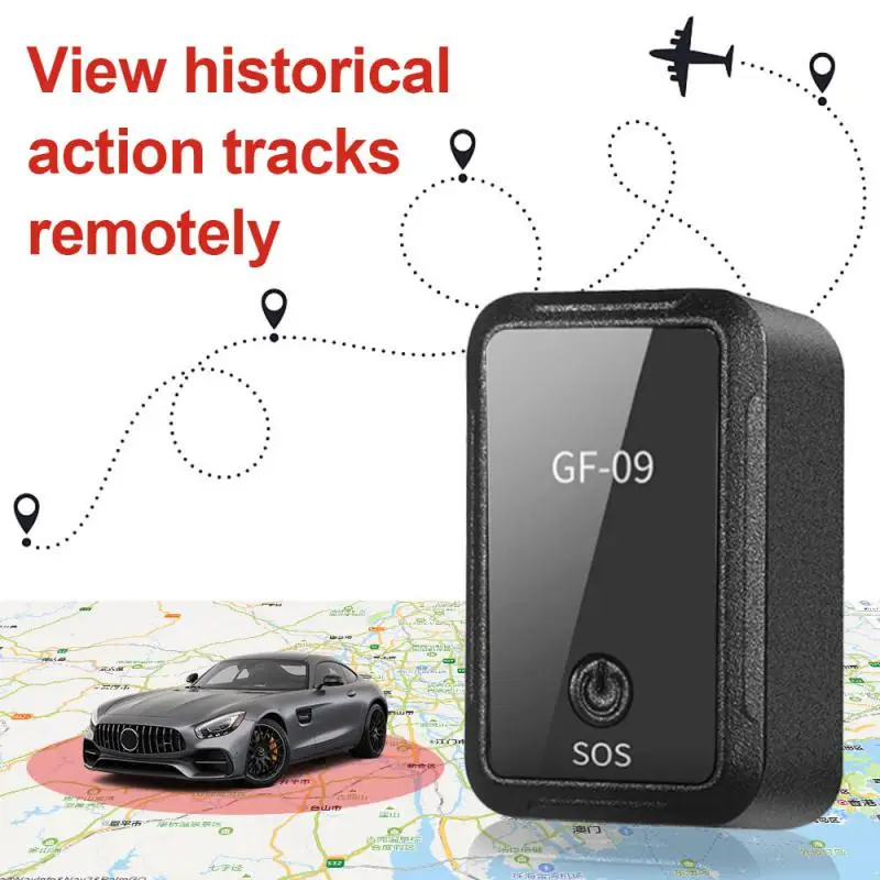 Minirastreador Gps para vehículo, dispositivo de grabación con Control de voz, seguimiento en tiempo Real, posicionador