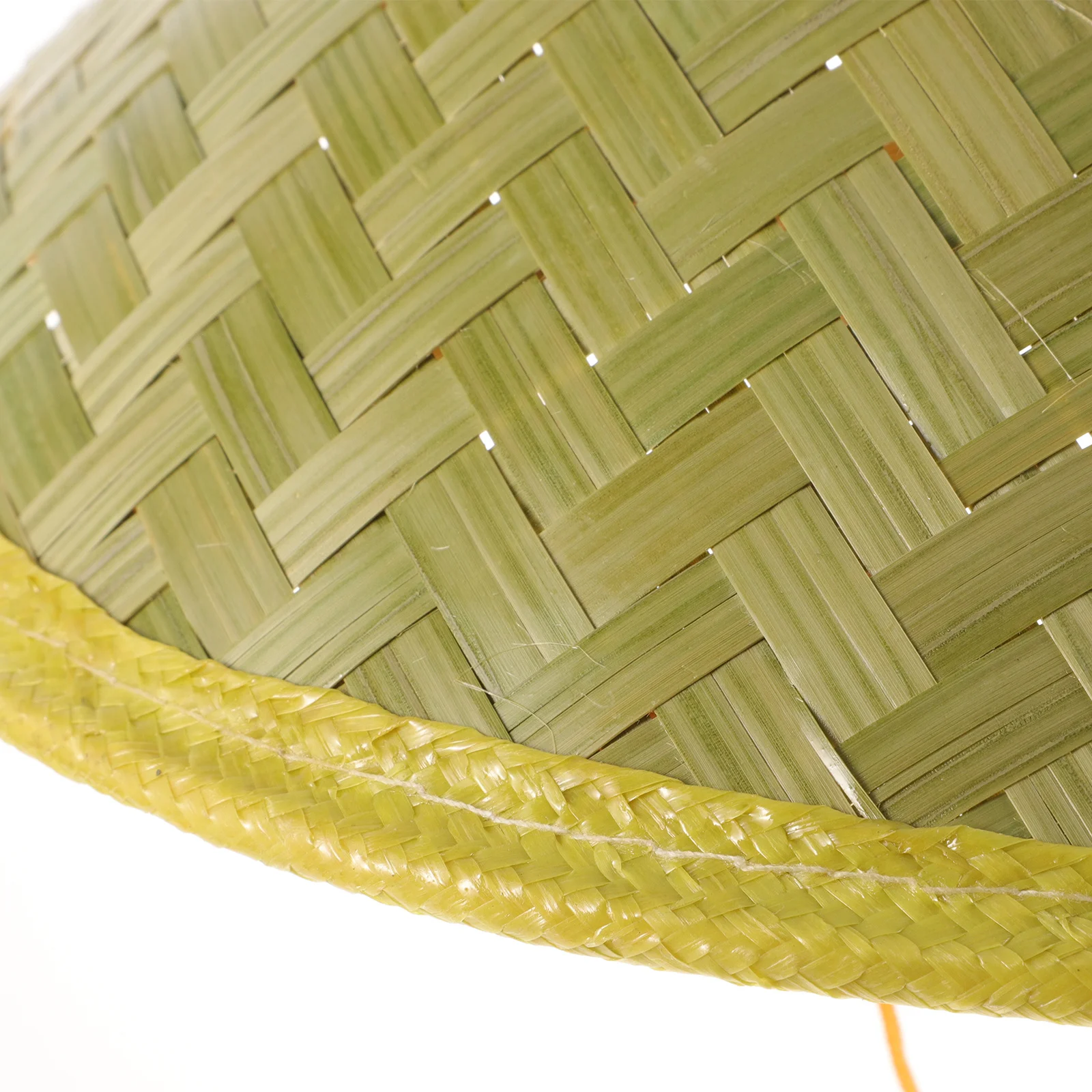 1 قطعة قبعة الخيزران الرجال النمط الصيني مخروطي المنسوجة قبعة الشمس للصيد في الهواء الطلق السفر التخييم الأشعة فوق البنفسجية حماية الظل