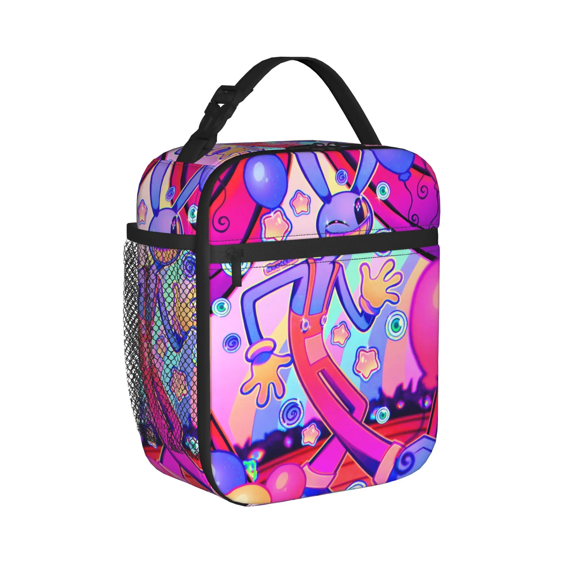 Jax Cartoon Digitals Circus Thermal Lunch Bag Vintage Picnic Lunch Box Custom Portable Zipper Cooler Bag