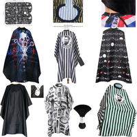 Hairdressing Coth Pattern fashion Retro Bibs Haircu Anti Static Non Sticky Hair Household Waterproof Cloth Salon Haircut Cape