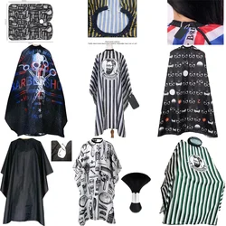 Hairdressing Coth Pattern fashion Retro Bibs Haircu Anti Static Non Sticky Hair Household Waterproof Cloth Salon Haircut Cape