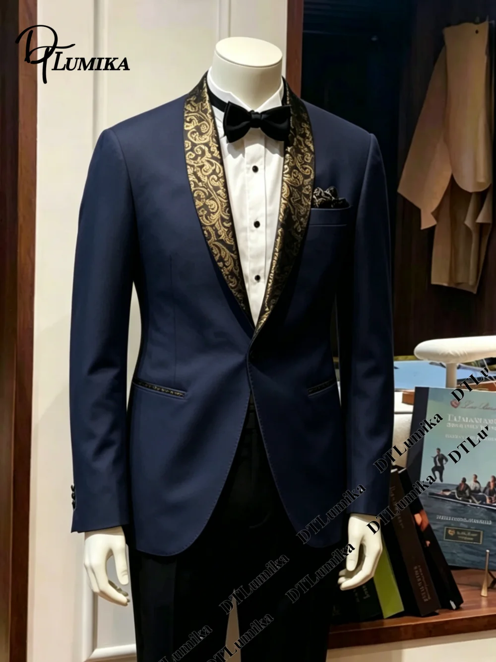 DTLumika Prom Tuxedo with Gold - огляд і ціна Men'S Formal Wear Attire