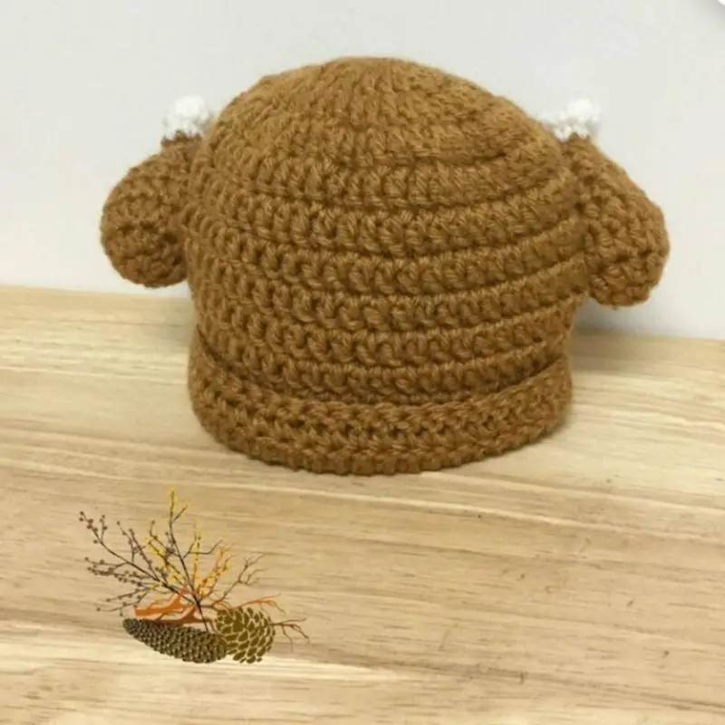 Handmade Adult Photo Hat Y2K Beanie Hat Breathable Chicken Leg Ear Fun Party Hat 6XDA