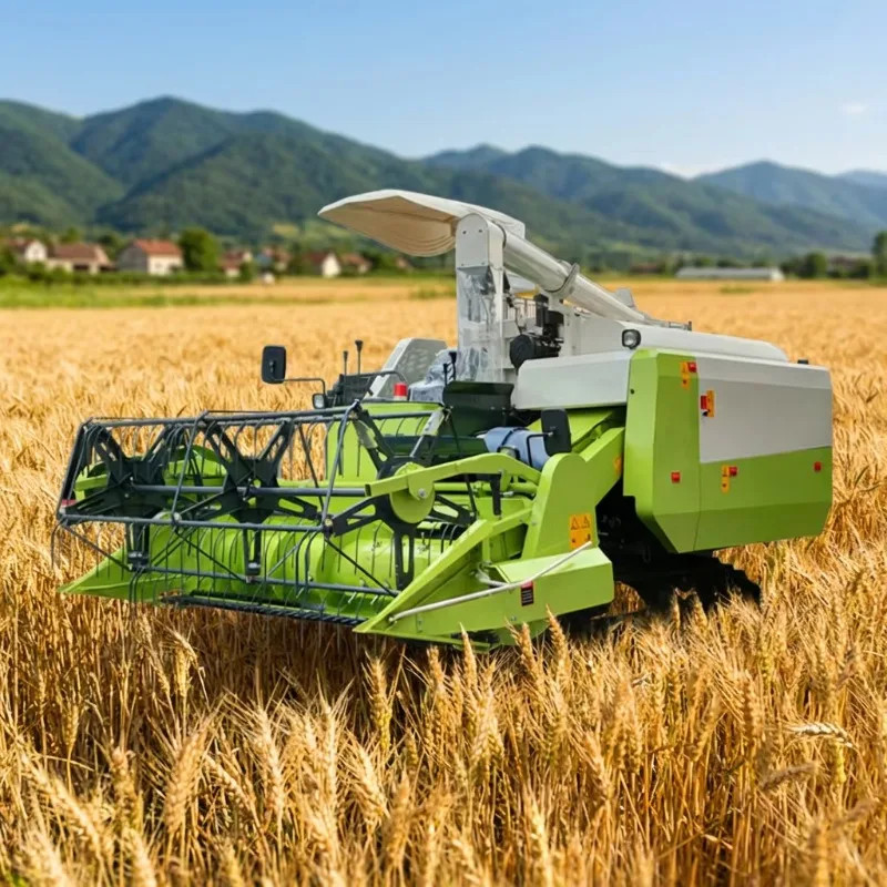 Paddy Combine Harvester Integrated Harvesting Cuts Labor Cost For Tropical Paddy Plantations In Southeast Asian Agricultural