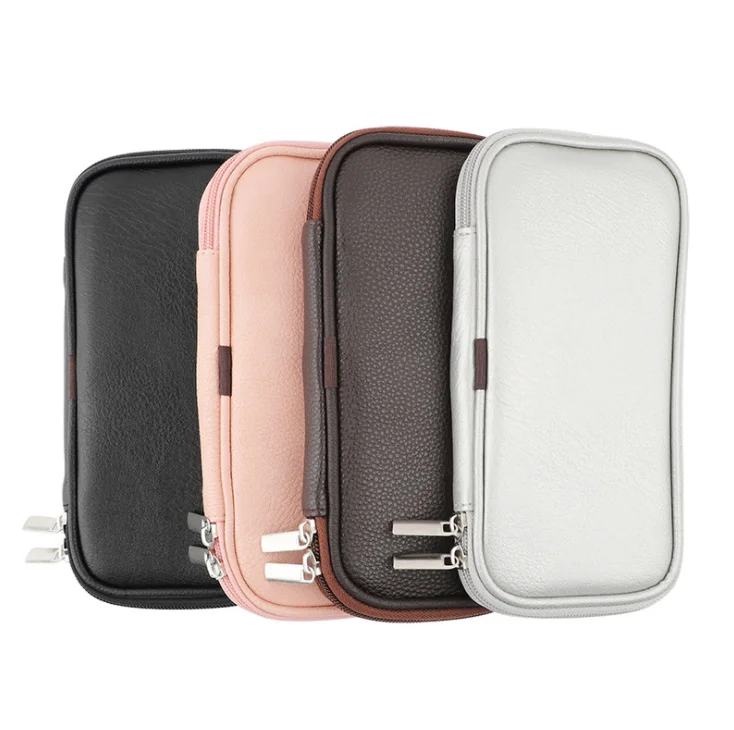 

# Hot Sales Hot Sale 4 Colors Customized PU Leather Pouch Women's Makeup Bag For Cosmetics Makeup Brushes Set