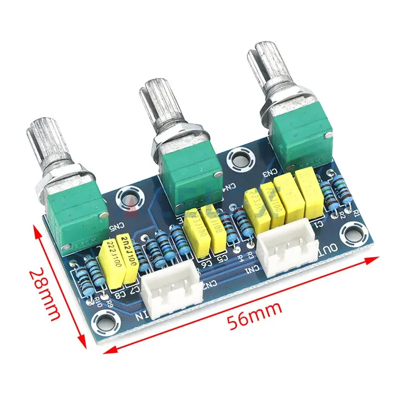 XH-M802 Passive Tone Board Amplifier Preamp Power Module Low High Sound Adjustment Electonic Diy Electronic PCB Board