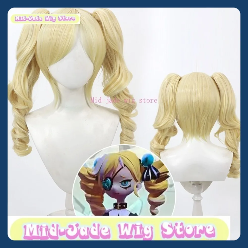 منتصف اليشم شعر مستعار الهوية الخامس كتم فتاة ستيلا Eggy حفلة Collab شعر مستعار تأثيري أنيمي لعبة لعب الأدوار الشعر الاصطناعية حفلة الهالوين #2