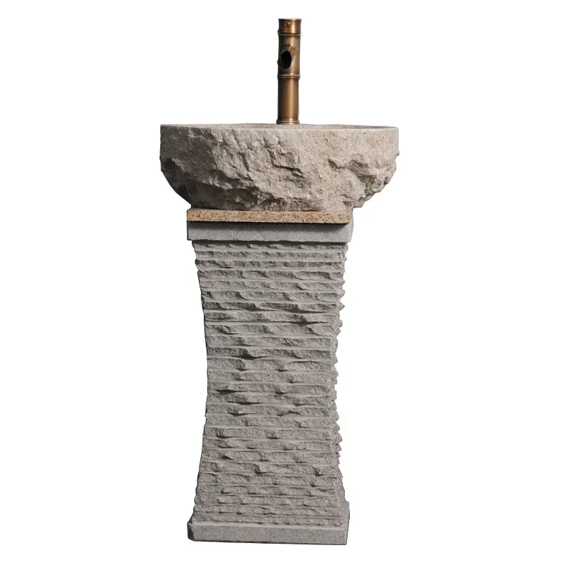 Marble sink outdoor stone wash basin outdoor courtyard wash basin mop pool column balcony wash