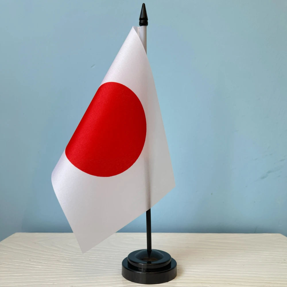14x21cm Office Desk Flag of Japan Banner Polyester Japanese Brand Flag Great Britain Banner National