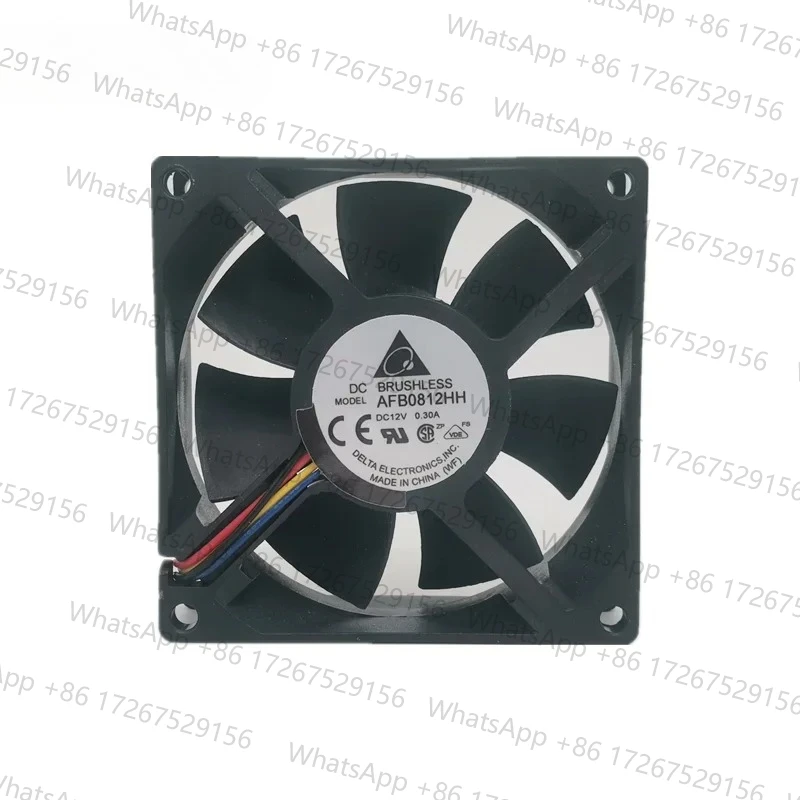 For Delta AFB0812HH SM19 Server Cooling Fan DC 12V 0.30A 80x80X25mm 4-Wires 8CM 3 wires 2wires