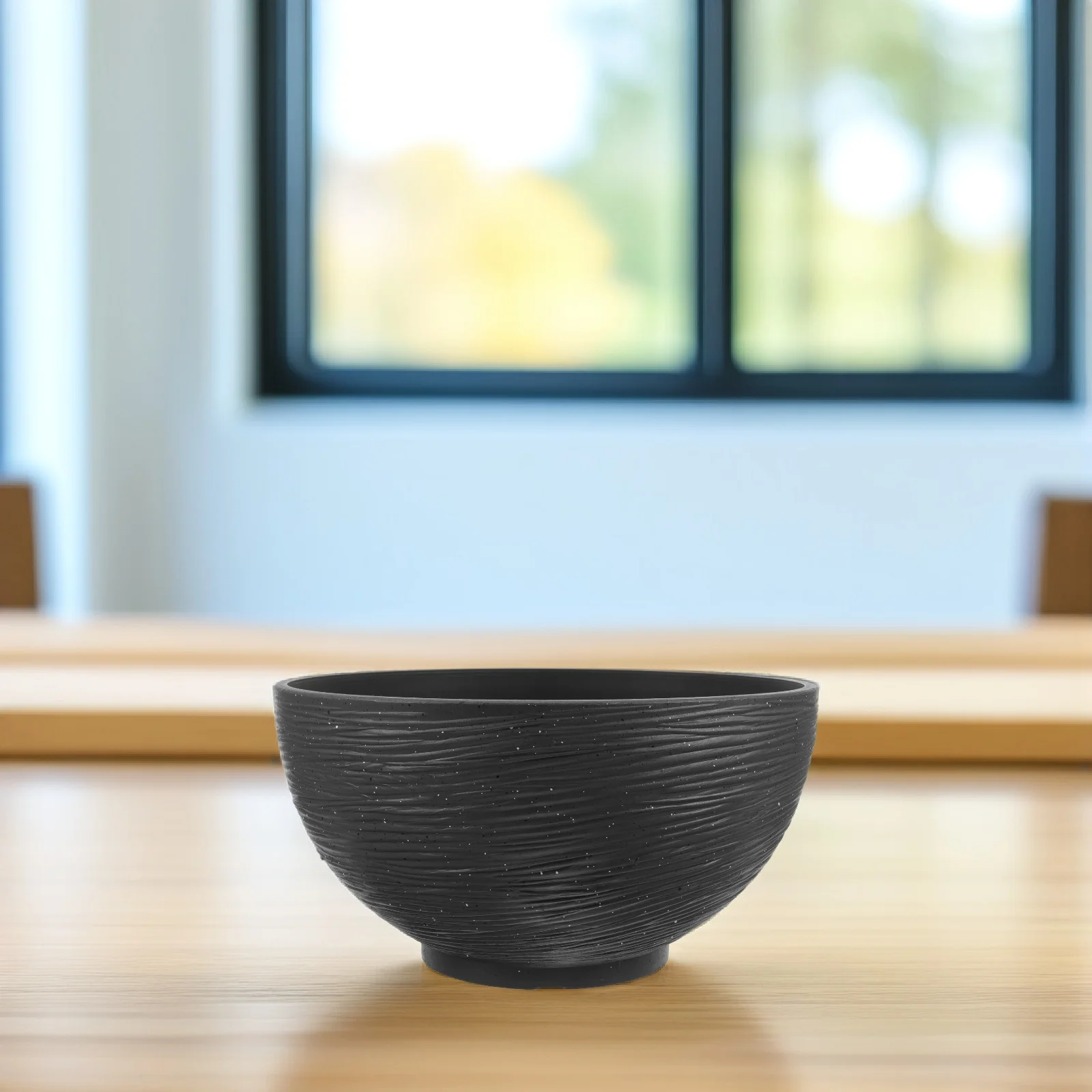 

Lotus Pot Hydroponic Planting Flower Bowl Basin Daffodil Pots Container Plastic Large Deep Round Black Small Size Strong Durable