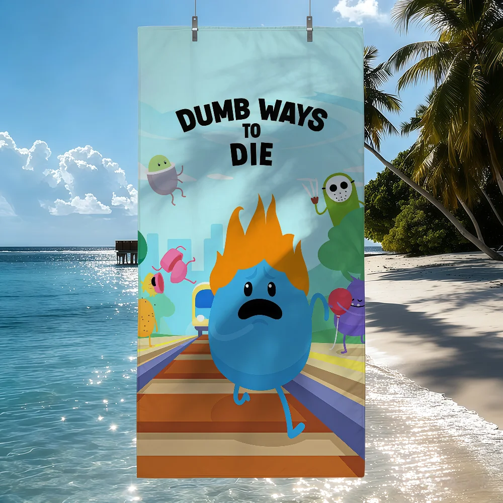 Game D-Dumb W-Ways to Die Towel Drying Bath Towel Applicable To Light Swimming Camping Yoga Beach Out