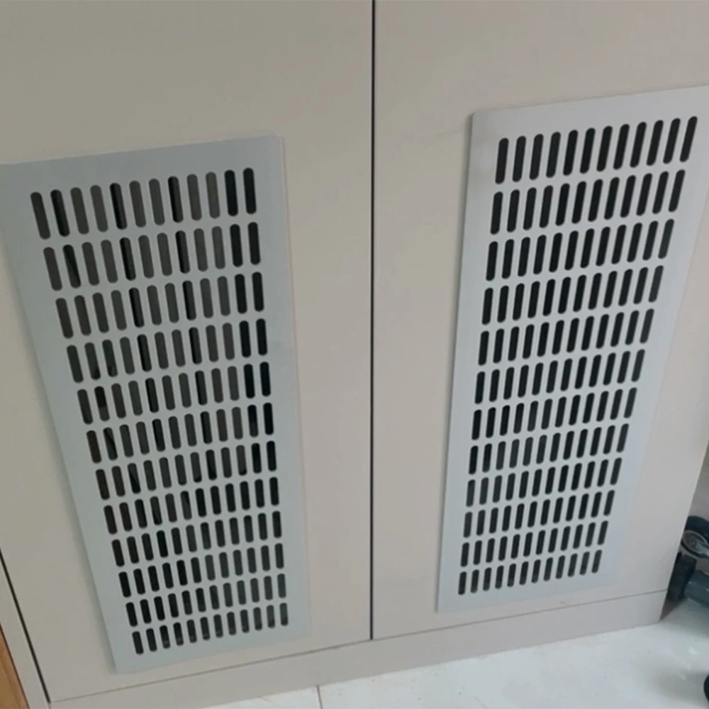 Silvery Rectangular Aluminum Alloy Vent Grille Width 150-300mm Cabinet Heat Dissipation Breathable Board Furniture Closet Shoe