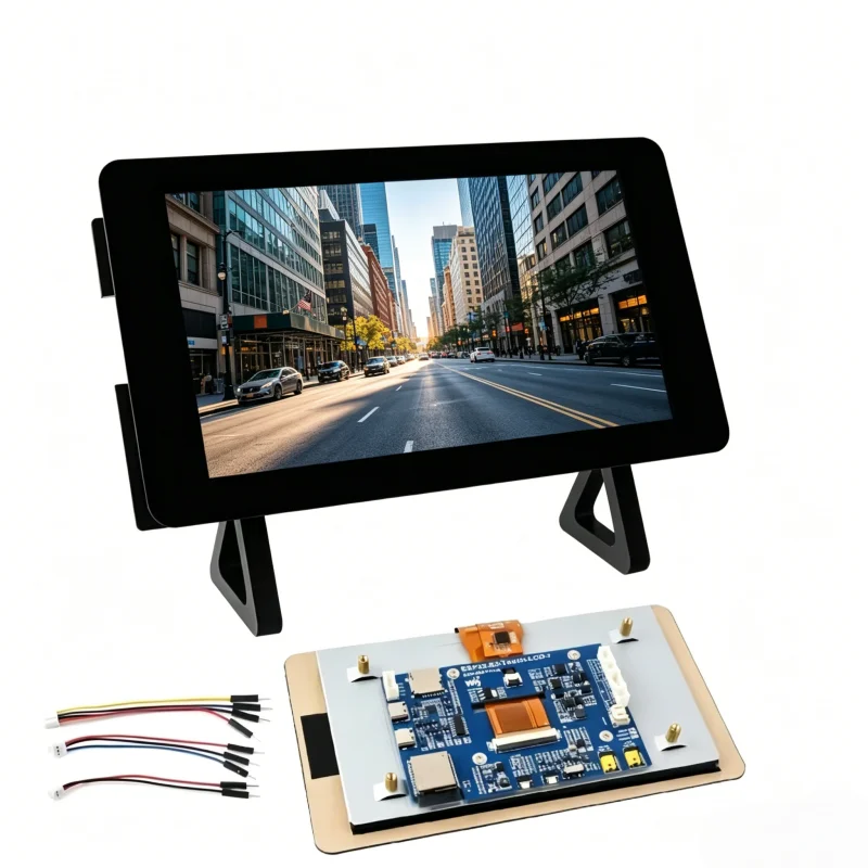 ESP32-S3 7 Inch Touch Display Development Board 800×480 Xtensa LX7 Dual-core Processor 8M Flash WiFi BT5 for GUI LVGL HMI ESP32