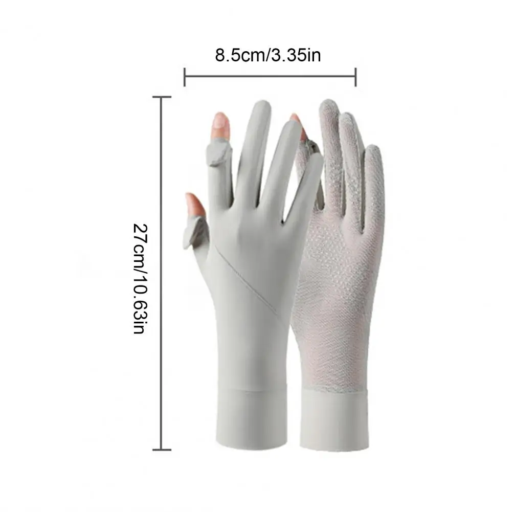 Picture 7: Skin Friendly Cycling Gloves Summer Gloves with Anti-Slip Plams, Full Finger Sun Protection Gloves for Hiking Outdoor Use