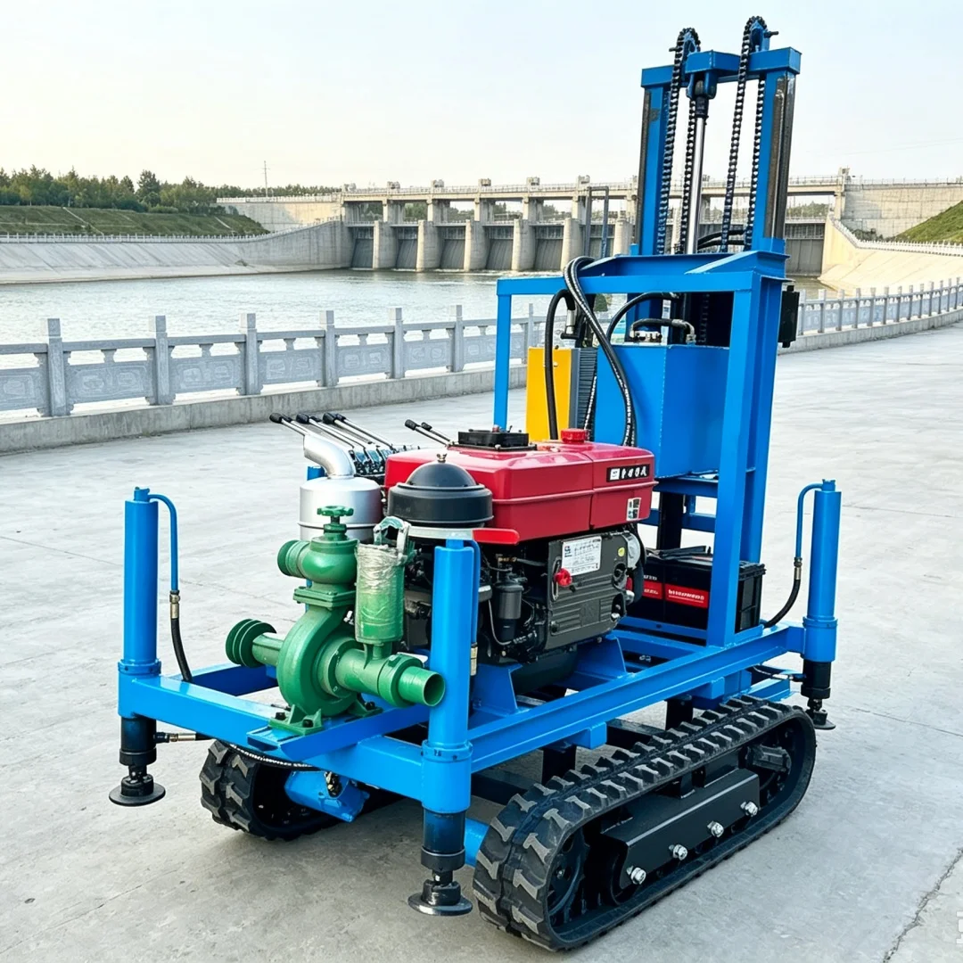 Customized Small Vertical Frame Backpack Style Exploration Drill Rig, Powered Mining and Mountain Core Sampling Drilling Machine