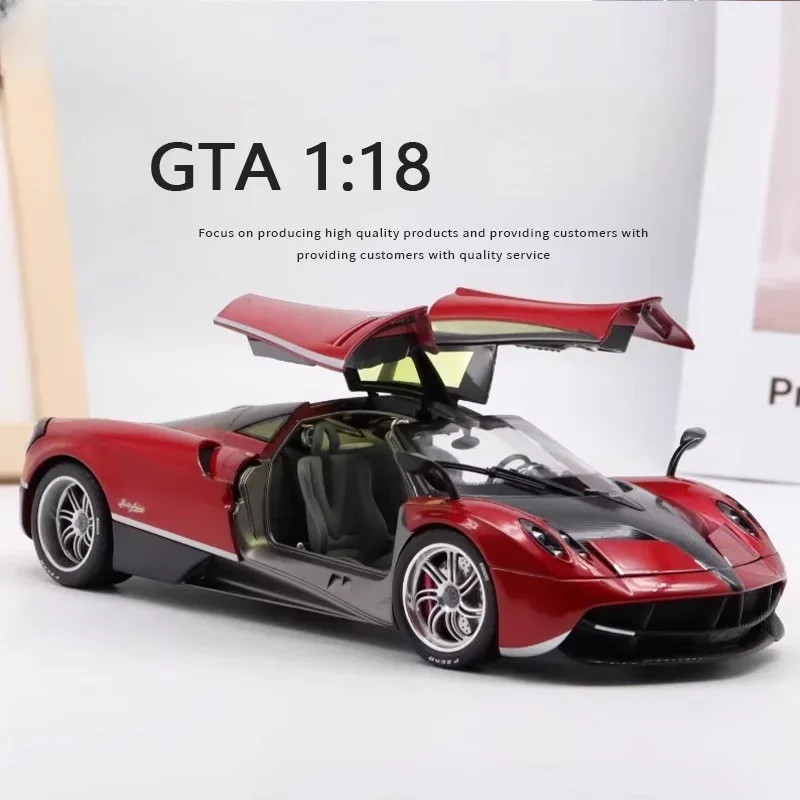 1:18 Pagani Huayra Huayra deformed emery Gull wing door, alloy simulation static car tide play model, adult collection pieces.