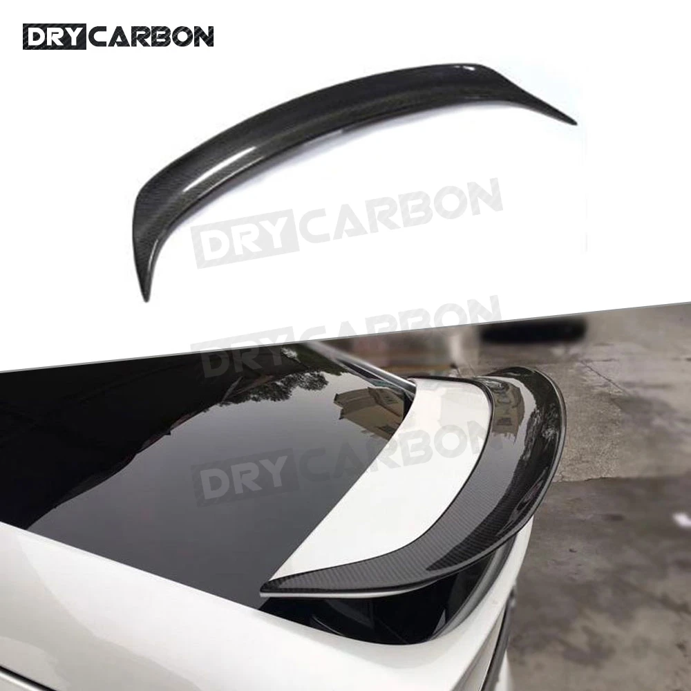 

For Tesla Model X 2016 2017 2018 Rear Spoiler Boot Racing Spoiler Carbon Fiber Trunk Wings Body Kits FRP