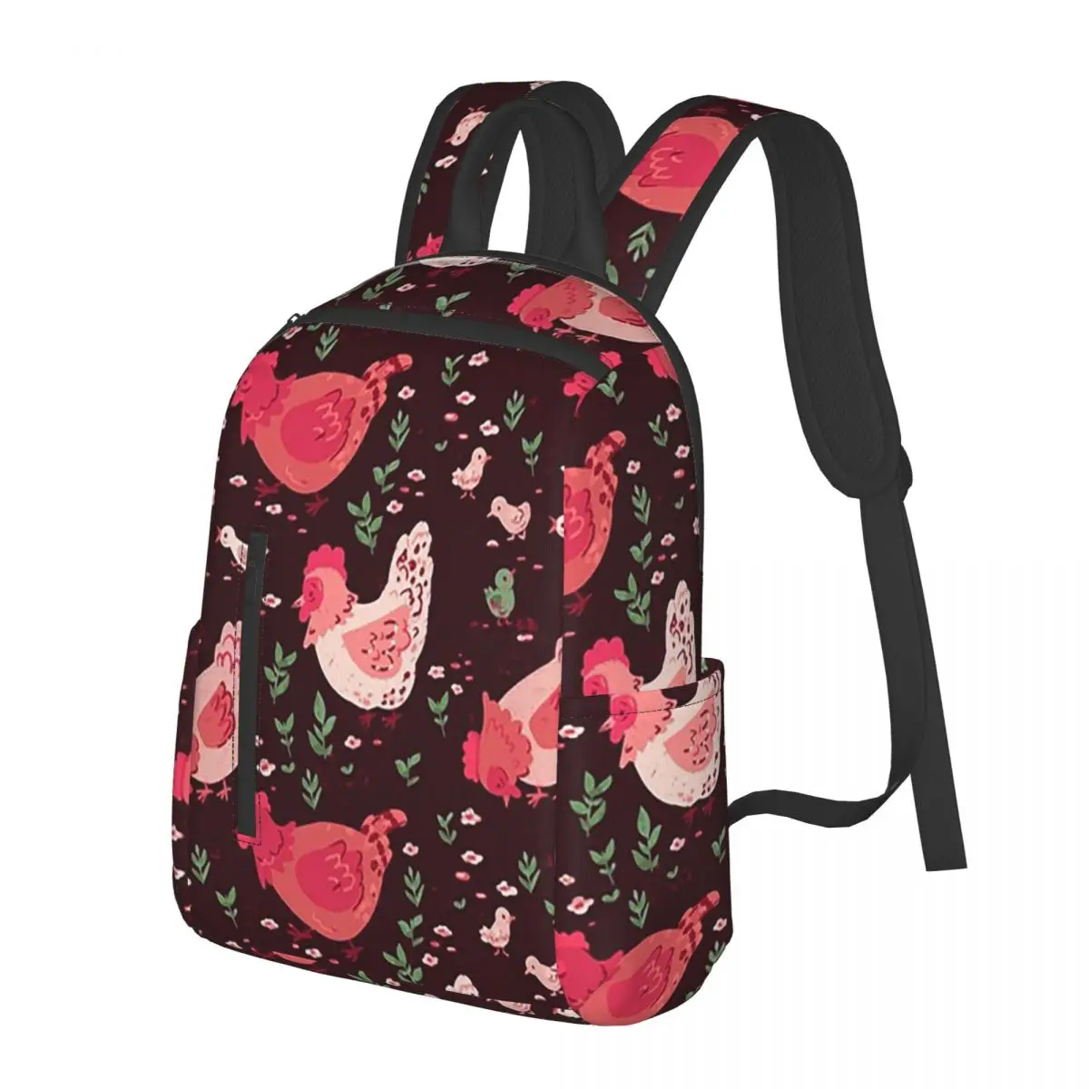 

Chickens, Chicken Husbandry Student Backpack School Bag Hiking Travel Daypack for Boys Girls Bookbag Shoulder Bags