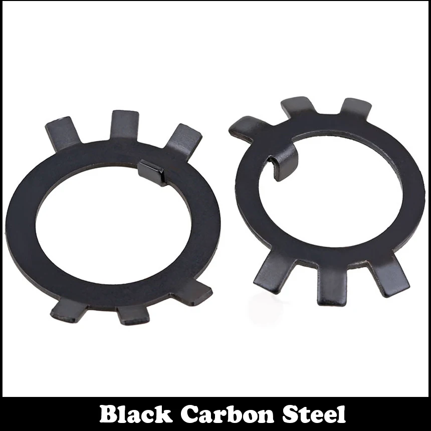 

M22 M24 M25 M27 M30 M33 DIN70952 GB858 Black Carbon Steel Lock Gasket Spacer Lock Washer For Slotted Round Nut