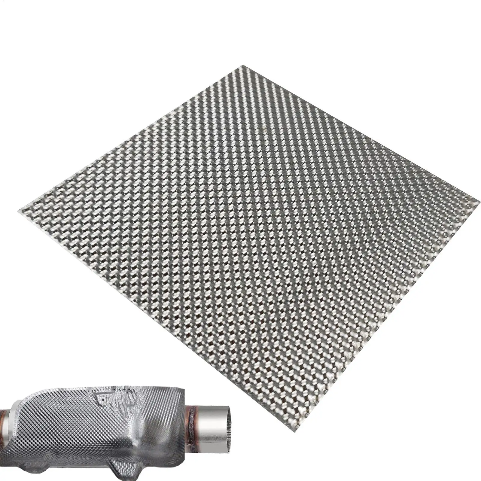 

Aluminum Exhaust Wrap Automotive Aluminum Heat Shield Wrap Car Exhaust Pipes Sheet Engine Insulation Lightweight Protection