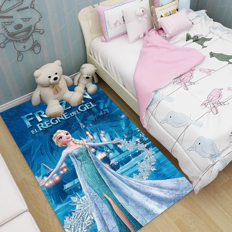 MINISO Disney 3D Printed Cartoon Cute Large Scale Carpet Home Living Room Bedroom Sofa Door Pad Children\'s House Princess Gift