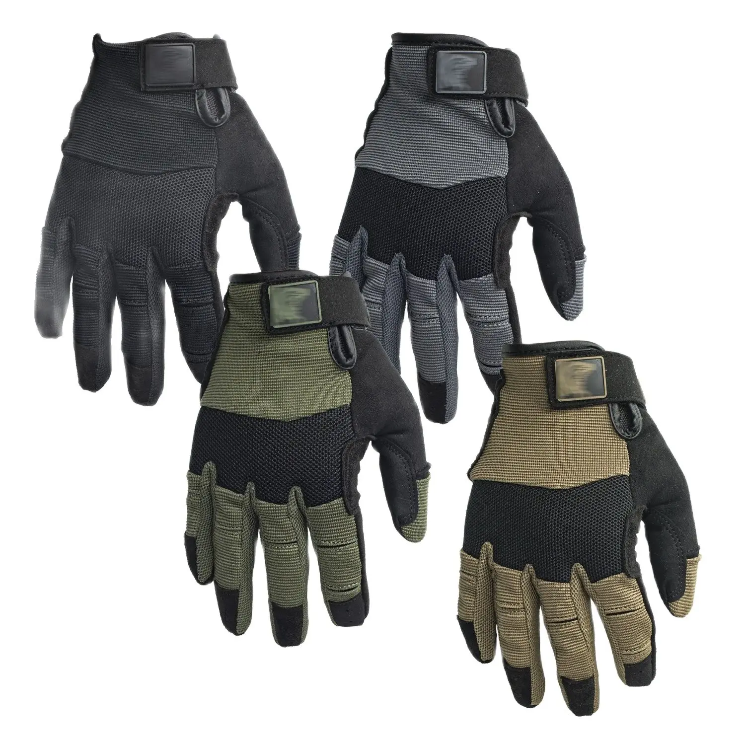 Tactical Shooting Gloves for Outdoor Camping and Cycling, Breathable, Lightweight, Anti Slip Touch Screen