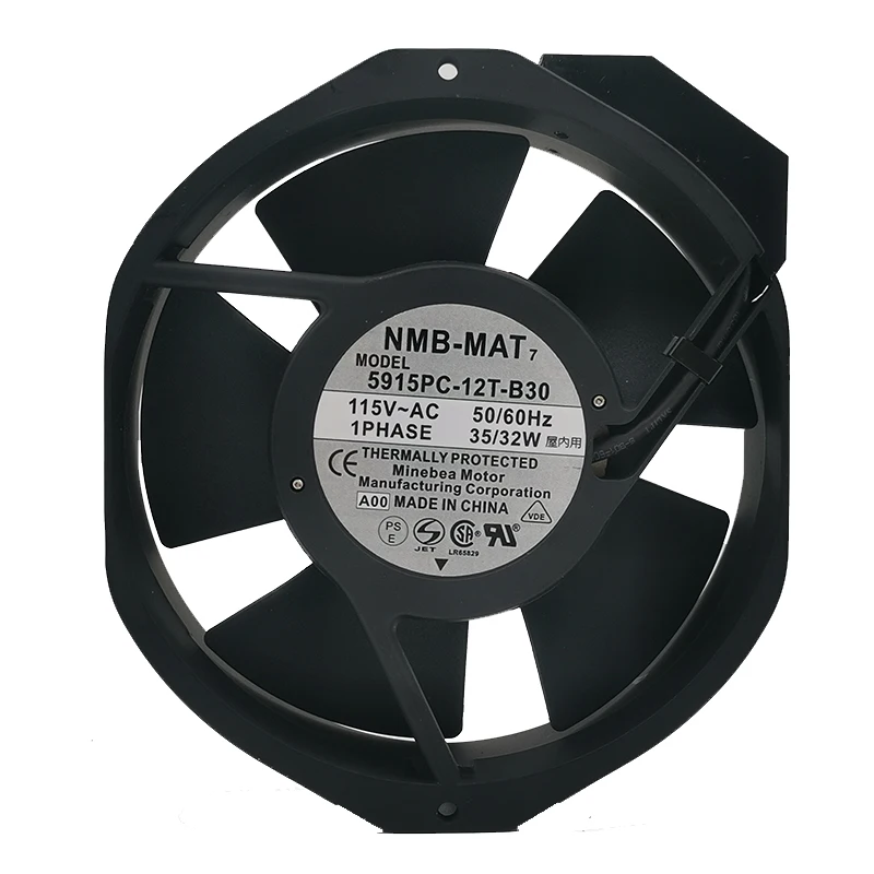 

new for 5915PC-12T-B30 115V 35W aluminum frame AC equipment 17238 172*150*38MM Insert Tool High Speed Cooling Fan