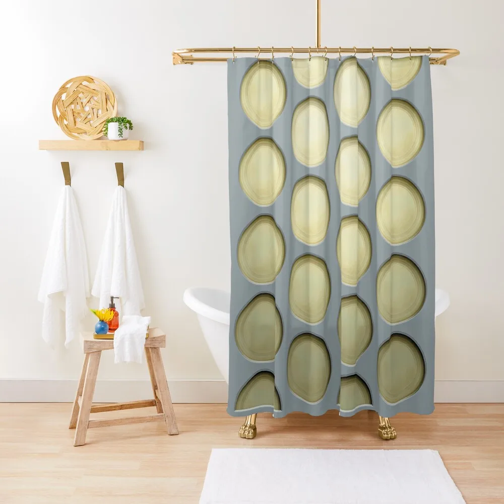 

80s CIRCLES Shower Curtain Shower For Bathroom Luxury Bathroom For Bathroom Deco Curtain