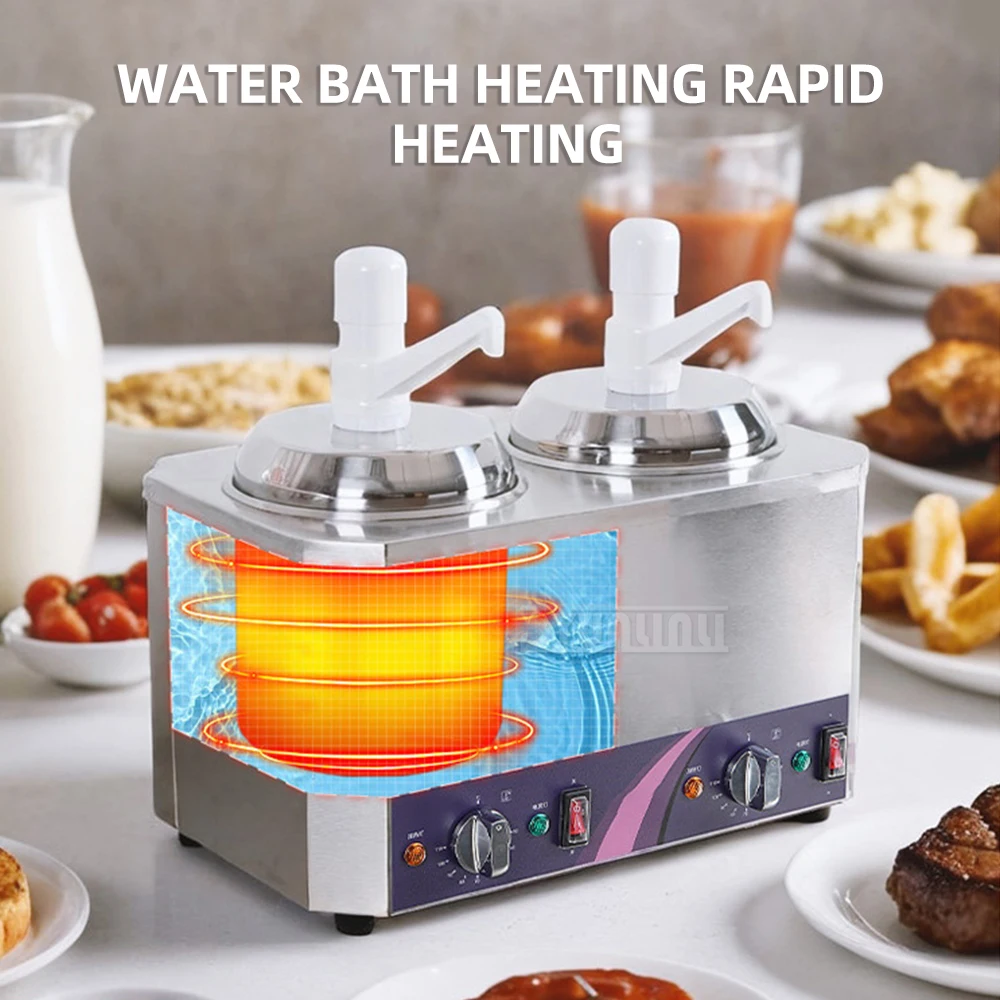 Высококачественная коммерческая ручная машина для количественного соуса, изолированный контейнер, пищевой насос для теплого соуса