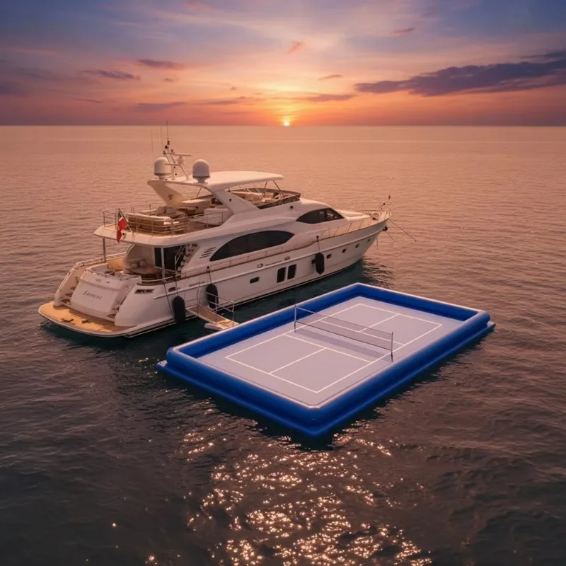 Infla Yacht Side Buoyancy Ball Court Floor Mat Large Water Sports Platform For Yacht Outdoor Recreation