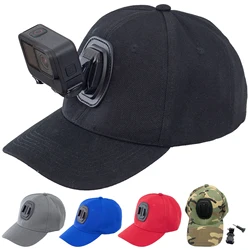 Gorra de béisbol con hebilla j-hook, adaptador de montaje para GoPro DJI y otras cámaras de acción