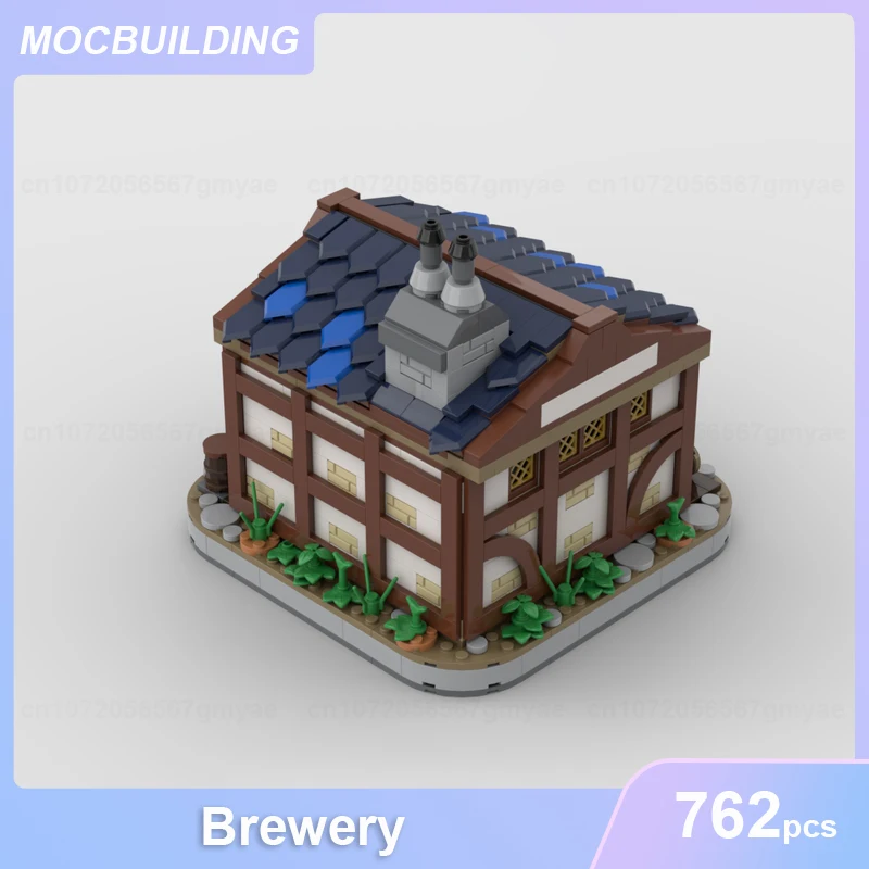 Middeleeuwse Kasteelbrouwerij Model Moc Bouwstenen Diy Assembleren Bakstenen Architectuur Educatief Creatief Speelgoed Kerstcadeaus 762 Stuks