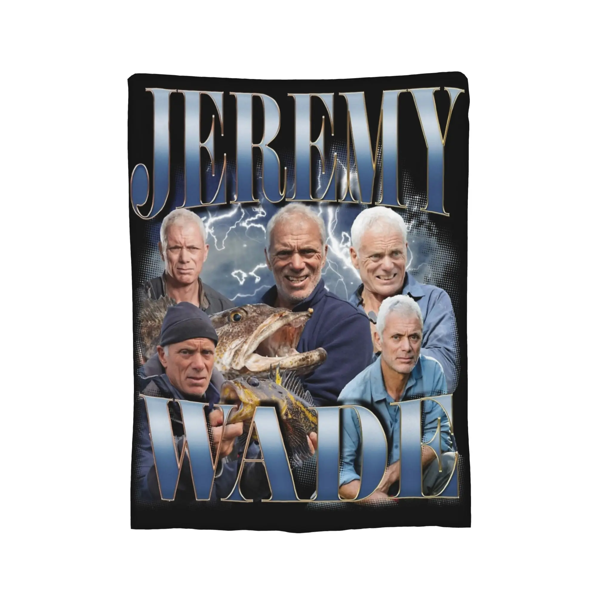 Jeremy Wade Blanket Fleece All Season  Portable Super Warm Throw Blanket for Home Travel Bedspreads