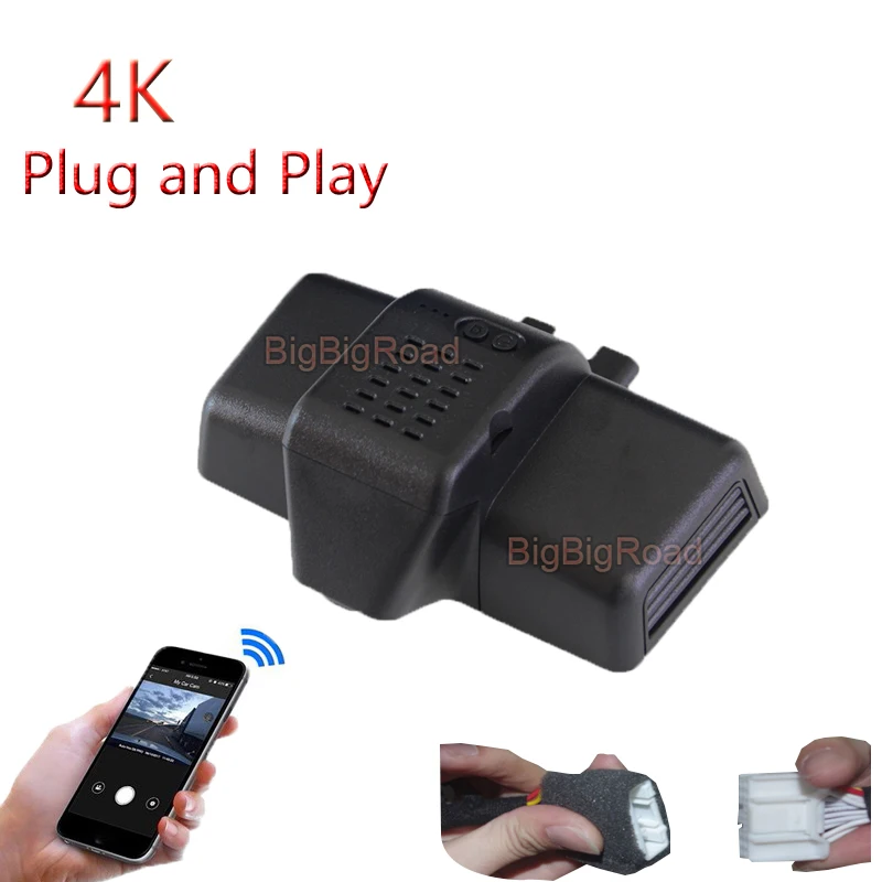 4K Plug And Play For Mercedes Benz G Class G500 G550 G350 G35 G55 2010 - 2016 2017 2018 Car Wifi DVR Video Recorder Dash Cam
