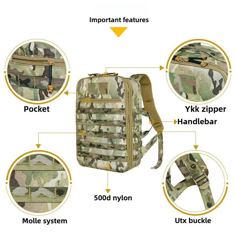500D Nylon Tactisch Vest Drinkrugzak Molle Pouch Jachtvest Plate Carrier Uitbreiding Helmtas Outdoor Airsoft Apparatuur