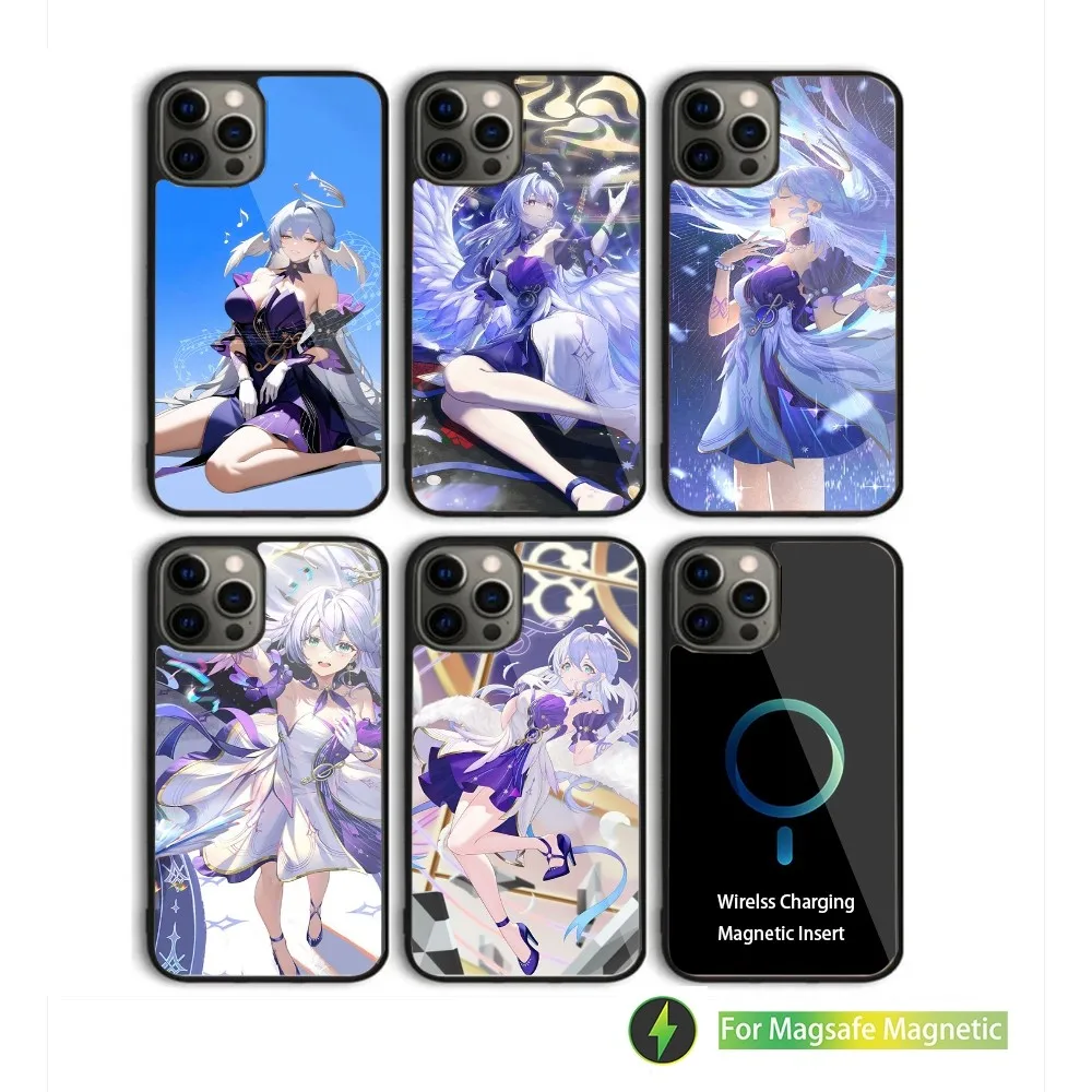 

Robin Honkai Star Rail Game Phone Case For iPhone 16,15,14,13,12,11,Plus,Pro,Max Mini Magsafe Magnetic Wireless Charging