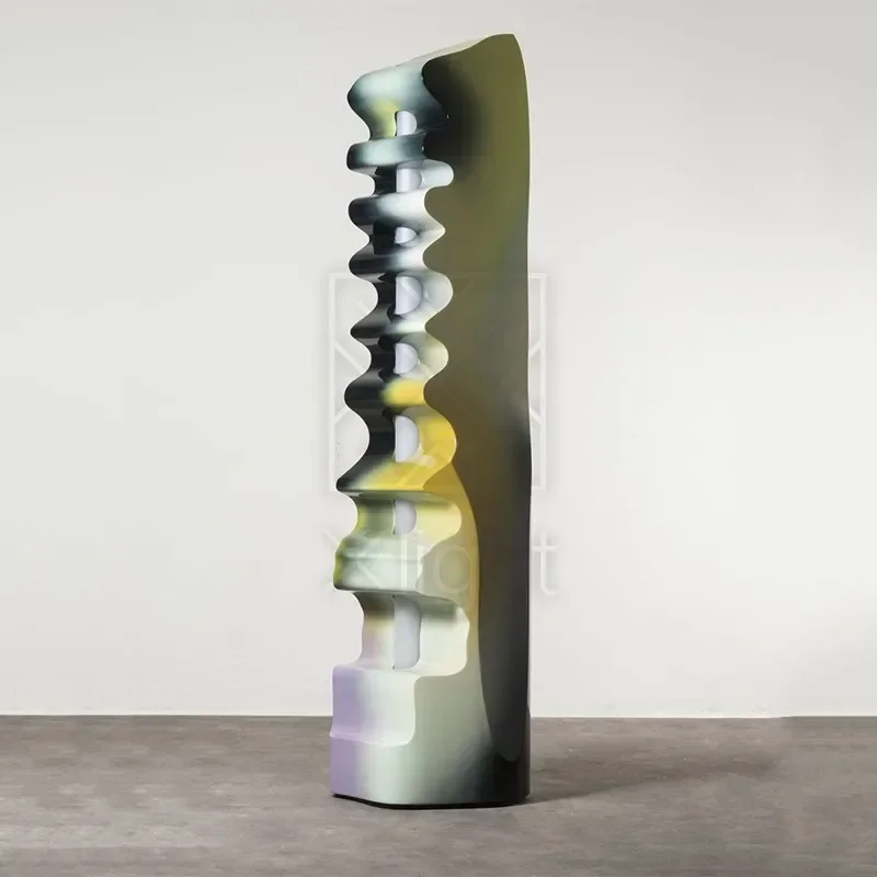 Italian modern creative personality art decoration strange multi-colored special-shaped metal can shine