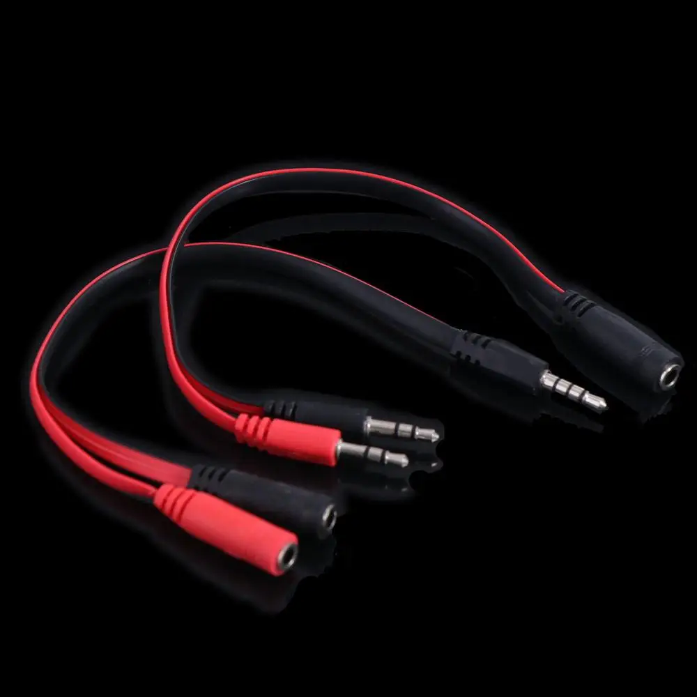 1 Male To 2 Female 3.5 Jack Audio Splitter Cable 1 Female To 2 Male Audio Cable PVC Stereo for Headphone/Earphone/ Computer/