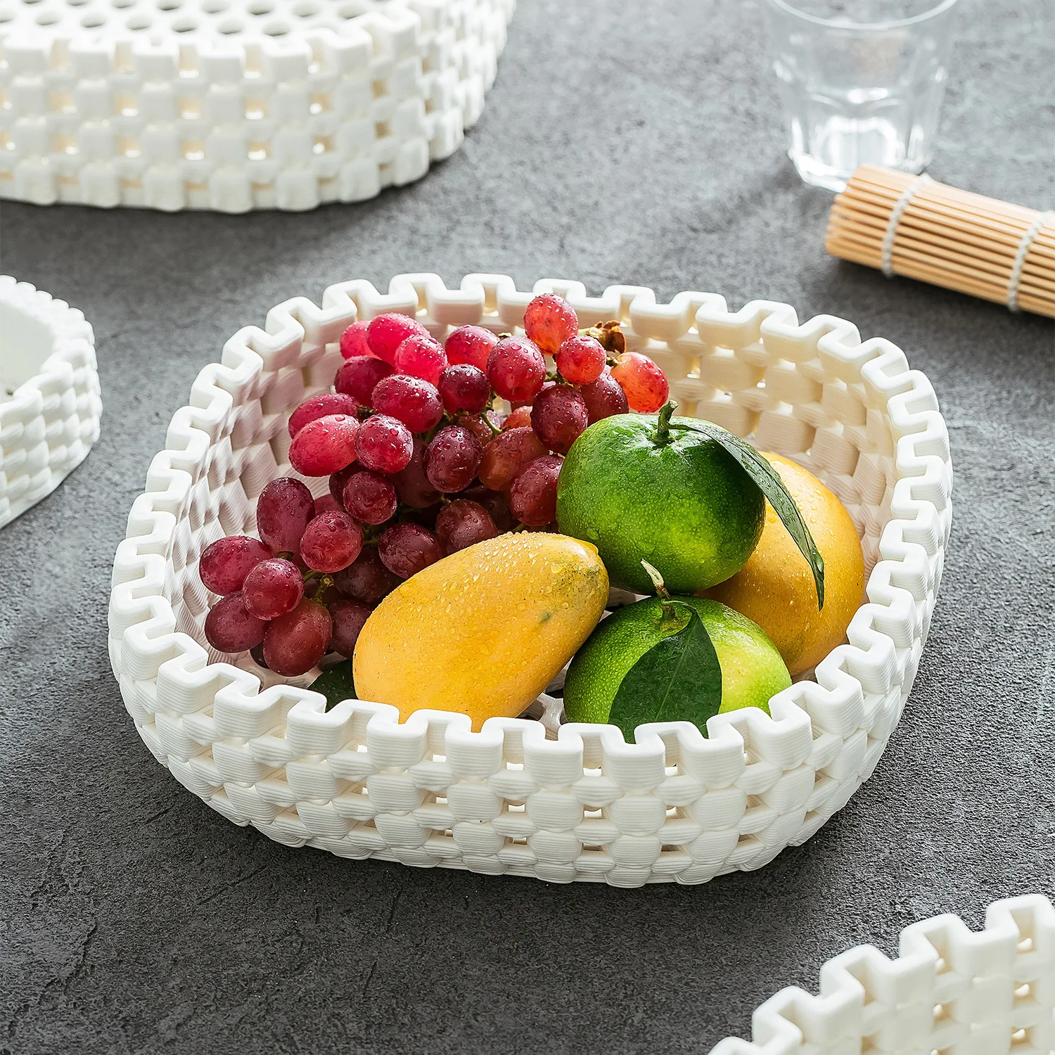 Biały ceramiczny koszyk na owo – Kitchen Baking Table recenzja i cena