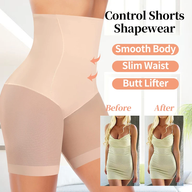 Women Slim Panties High Waist Tummy Control Pants Mesh Slimming Underwear Shapewear Female Nude Smooth Body Sculpting Shaper