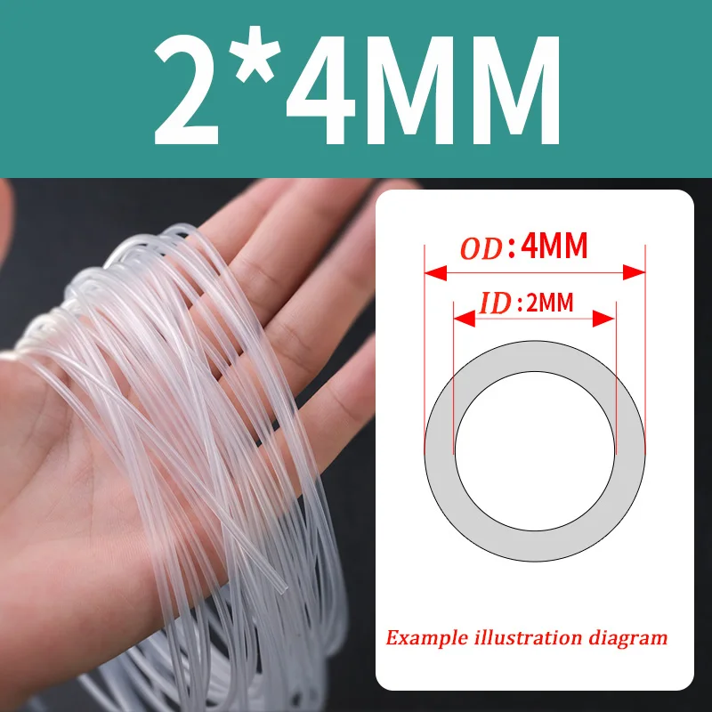 

Transparent Silicone Capillary Tubing Small Size Micro Tube ID 0.3-6mm OD 0.8-9mm Flexible Lab Medical DIY