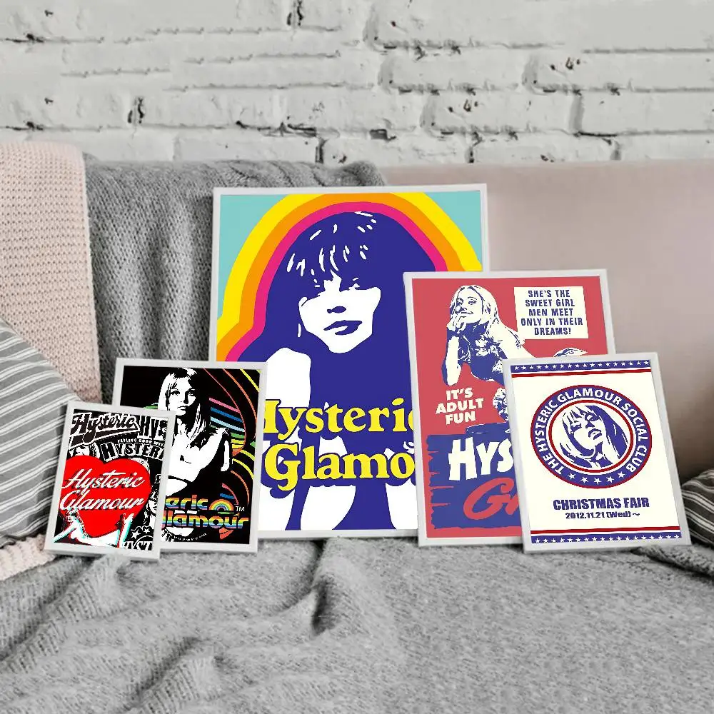 H-HystericS Glamour BRAND Self-adhesive Art Poster Whitepaper Prints Posters Artwork Aesthetic Art Wall Painting