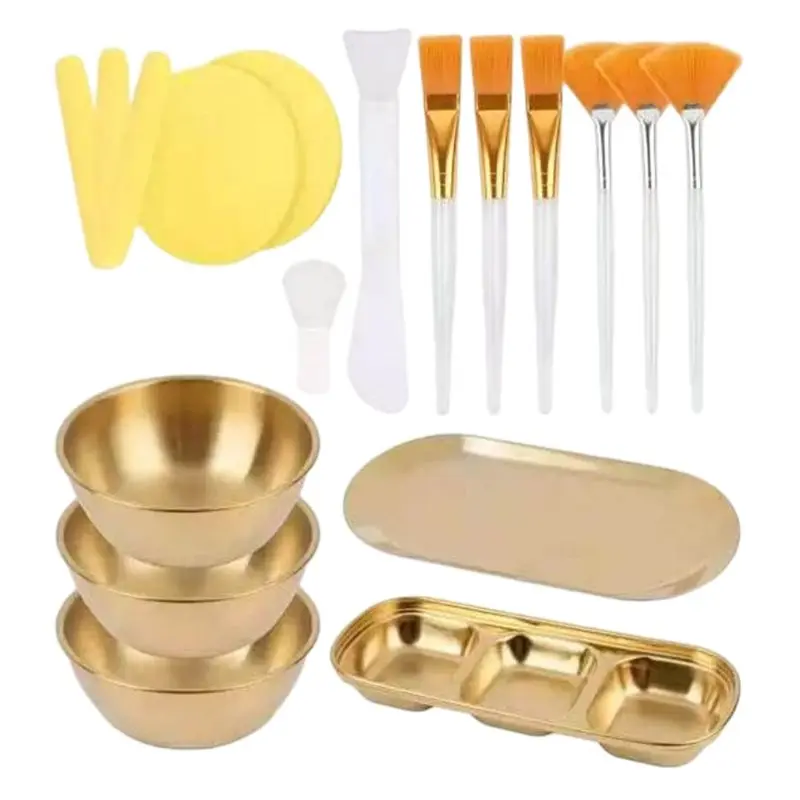 25Pcs Facial Beauty Set - Includes Face Mask Mixing Bowl
