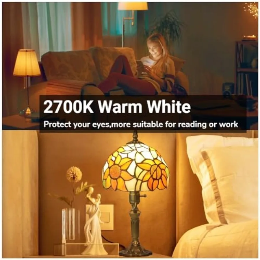 4-Pack 3-Way LED Light Bulb 3/7/10W - 30/70/100W Equivalent Warm White, A19 E26 Base Three Way Light Bulbs for Reading, Table a