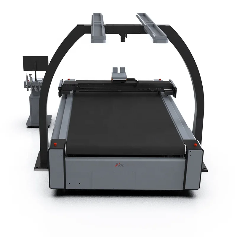 AOL Digital Waterproof Fabric Clothing Textile Carpet CNC Cutting Machine With Projector Big Vision Camera