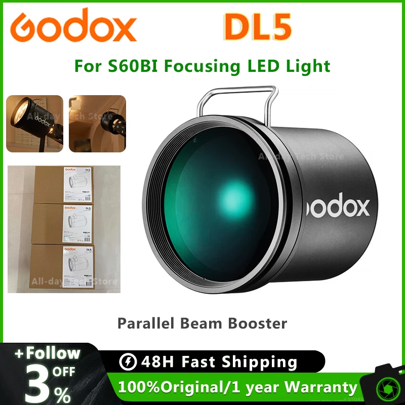 Godox DL5 Parallel Beam Booster for S60BI LED Light