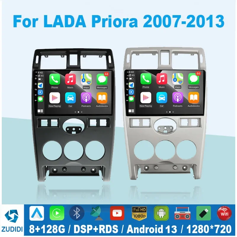 

Android 13 Carplay Car Radio For LADA Priora 2007 2008-2013 multimedia player GPS Navigation 2din Stereo 8Core 8G+128G 1280*720