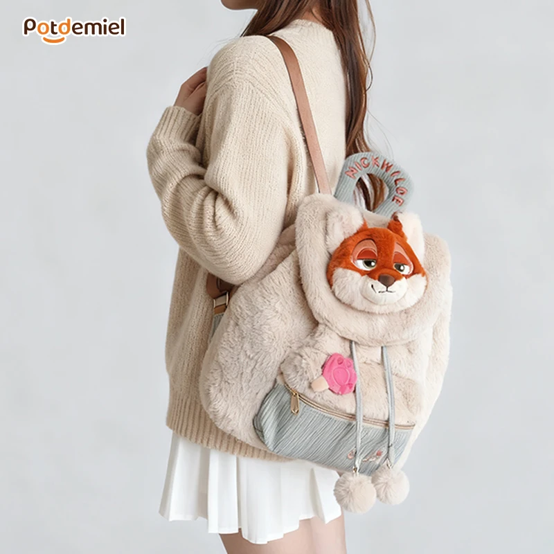 Nieuwe Disney Zootopia Judy Nick Leuke Schooltas Schoudertas Handtas Cartoon Leuke Pluche Rugzak Student Geschenken